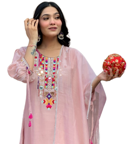 Women Silk Kurta Pant Set