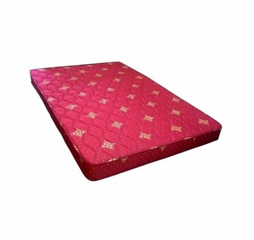 Bed Mattress - High Density Foam, Single, Red | Anti-Bacteria, Eco-Friendly, Hard Foam