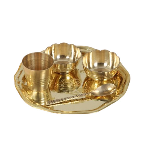 Brass Pooja Thali Set