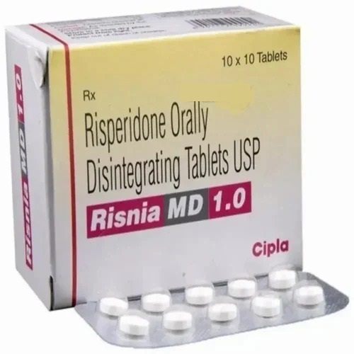 Pms-Risperidone 1Mg Tablets - Color: White