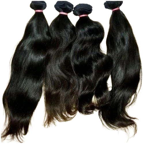 Straight Hair - Remy Human Hair 18 Inch Black, Quick Dry Easy Use