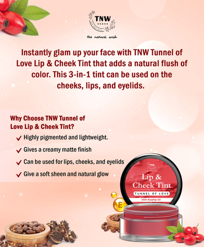 The Natural Wash Tunnel Of Love For Lips And Cheeks Tint - Shelf Life: 24 Months