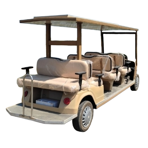 Electric Golf Cart - Lead Acid Battery, Tubeless Tyres, White/Yellow | New, Right Steering, Sports Seat, 30 Km/h