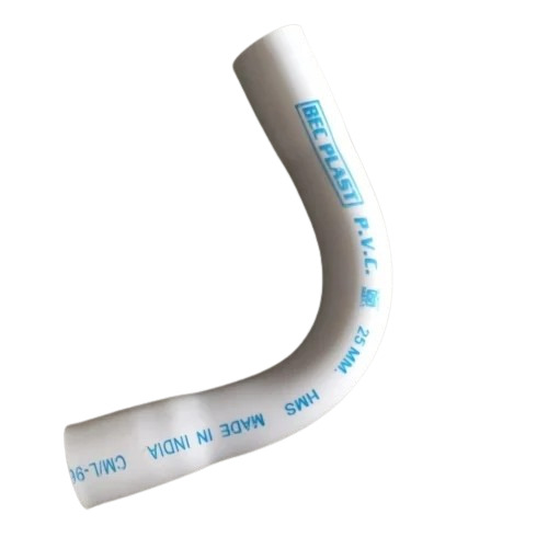 25Mm Bec Plast Pvc Pipe Bend - Color: White