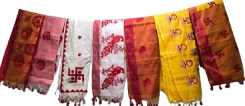 Cotton Silk Saree With Blouse