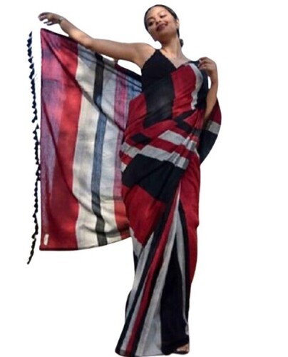 Pure Cotton Saree With Blouse - Color: Comes In Various Colors