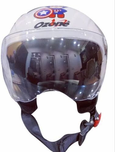 Shield Pro White Gloss Finished Scooty Helmet