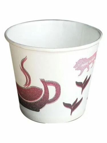 65 Ml Printed Paper Cup - Color: White