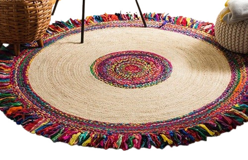 Natural Jute Braided Carpet Mats