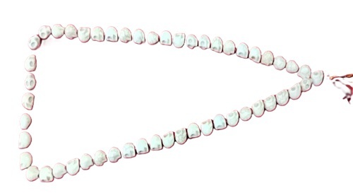 White Narmund Mala