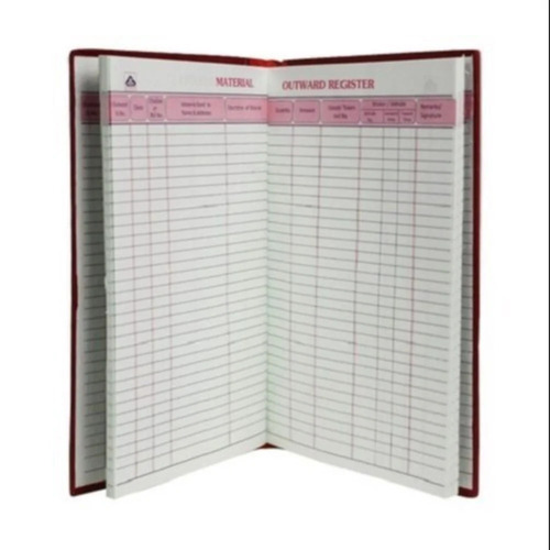 Material Outward Register Notebook - Pack Size: 200