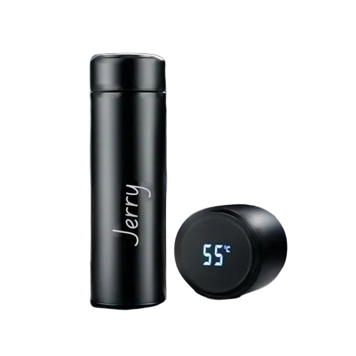 Black Temperature Water Bottle