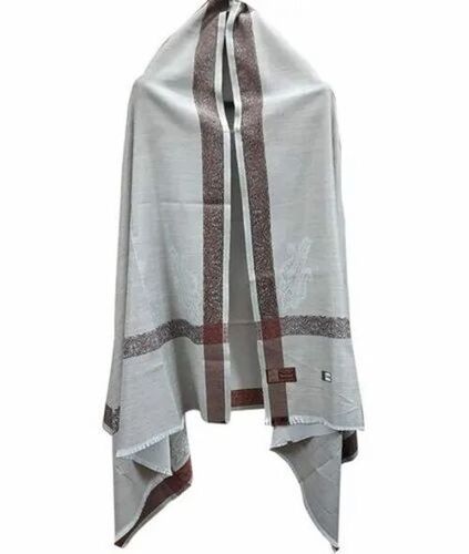 Mens Polyacrylic Shawl - Color: Grey