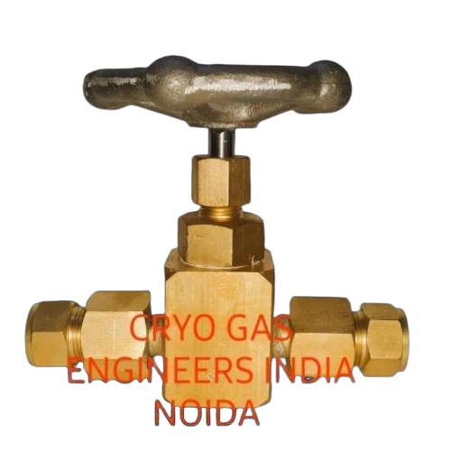 High Pressure Cryogenic Valve - Standard Size, Golden and Silver | Industrial Application, Tested Quality