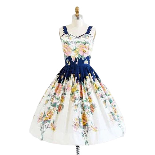 Ladies Printed Frock - Color: Multiple