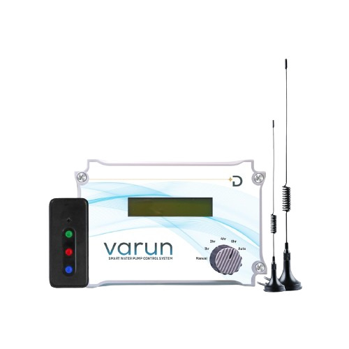 Varun S3 Smart Water Pump Controller With App+Sim+Remote - Color: Grey