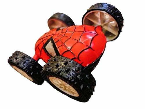 Go Spiderman Car Pull Toy