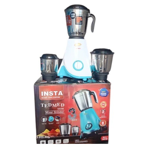 Insta Mixer Grinder 550 Watt (Tedmed) - No. Of Jar: 3