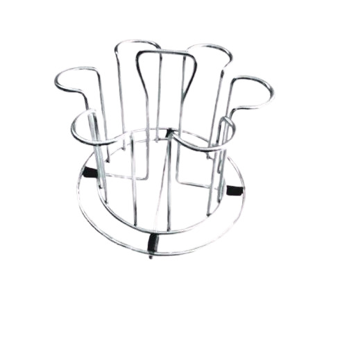 Stainless Steel Round Glass Stand