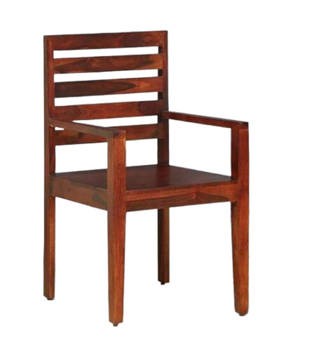 Brown Wooden Chair - Artwork: Carving