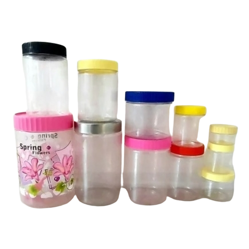 Round Plastic Pet Jars