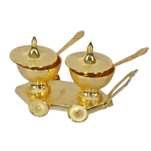 Antique Masala Brass Bowl Set