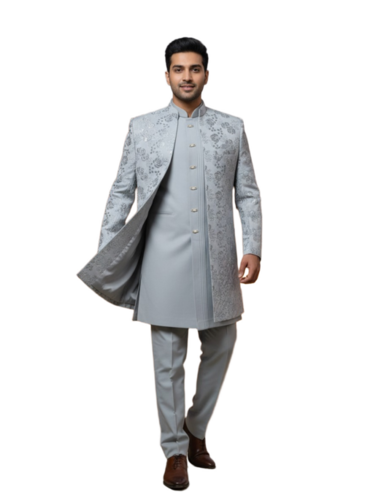 The Regal Ivory Sherwani Set - Size: Extra Large