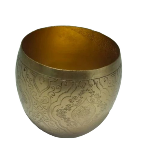 3Mm Metal Candle Jar - Color: Golden