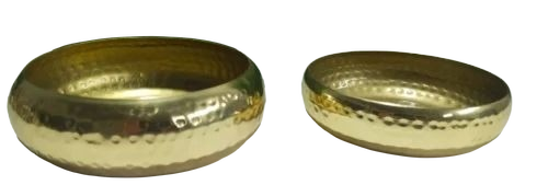 Metal Candle Jars - Color: Golden