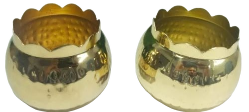 Metal Jars For Candles - Color: Golden