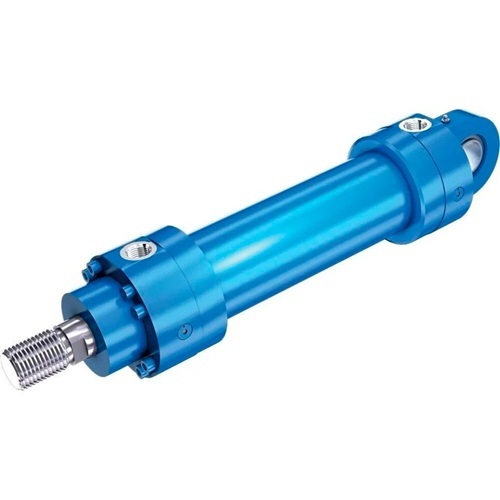 Mill Type Hydraulic Cylinder - Color: Blue