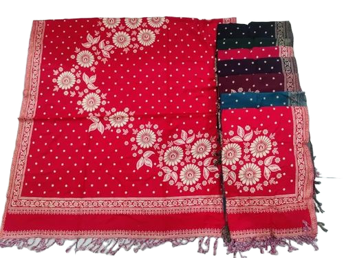 Viscose Pollywool Shawl - Color: Multi