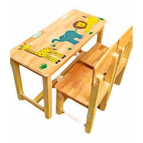 Wooden Nursery Play School Desk Bench