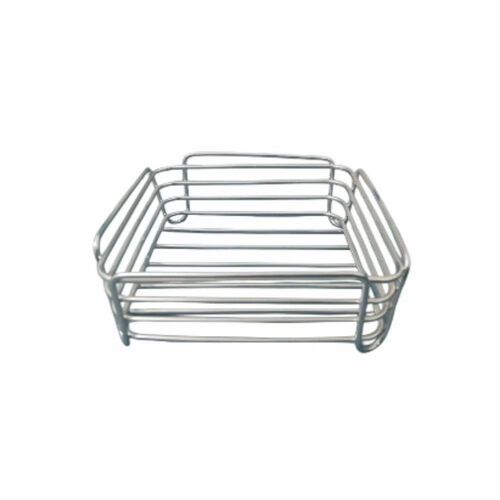Stainless Steel Bread Basket - Color: Silver