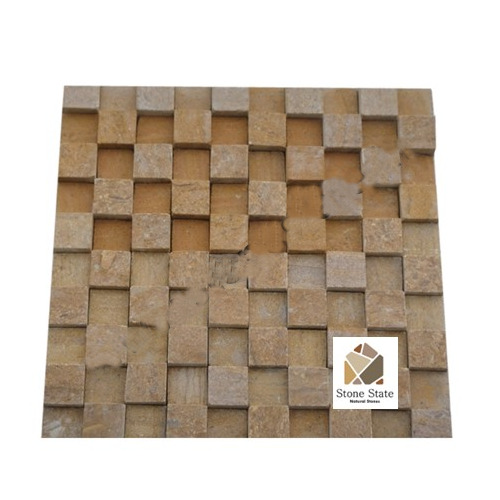 Split Face Mosaic Tiles - Thickness: 15 Millimeter (Mm)