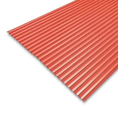 Orange Colour Coated Roofing Sheet - Material: Stainless Steel