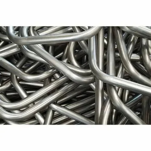 Steel Tube Bend - Color: Gray And Silver
