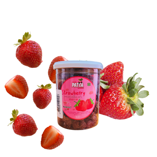 Patta Rawadee Dried Strawberry 300G - Shelf Life: 12 Months