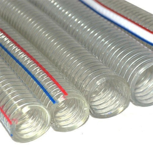 Pvc Plastic Flexible Pipe Steel Wire Reinforced Pvc Water Hose - Color: White