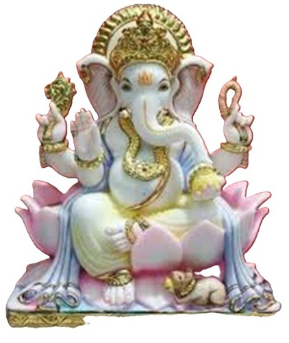 marble ganesha statue