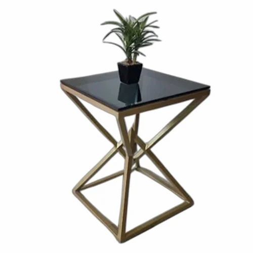 Metal Gold Polish Table