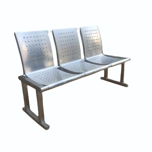 Stainless Steel Three Seater Waiting Chair