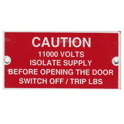 Industrial Aluminium Name Plates