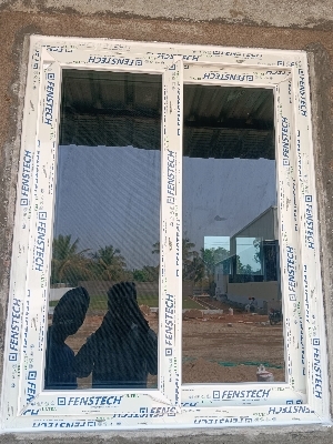 White Upvc Glass Windows
