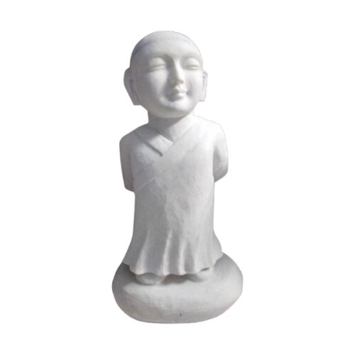 12 inch White Marble Buddha Statue