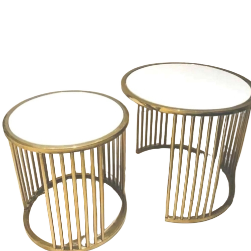 Round Stainless Steel Nasta Table