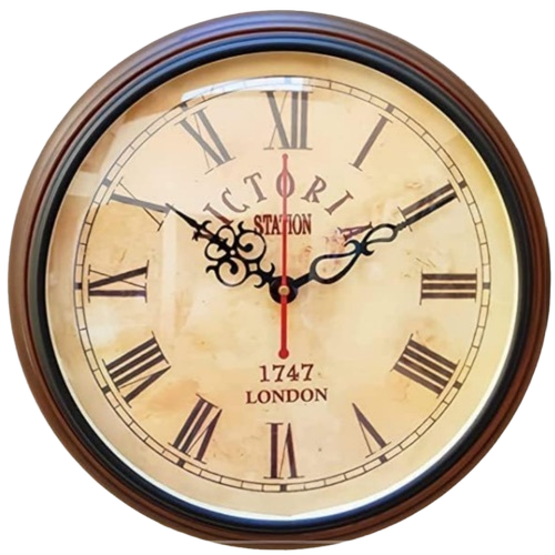 Wooden Wall Clock - Features: Seamless Design