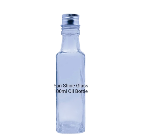 100Ml Glass Oil Bottle - Color: Transparent