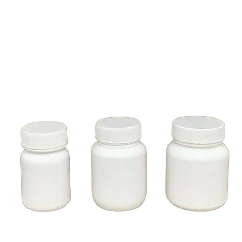 White Hdpe Capsule Bottle