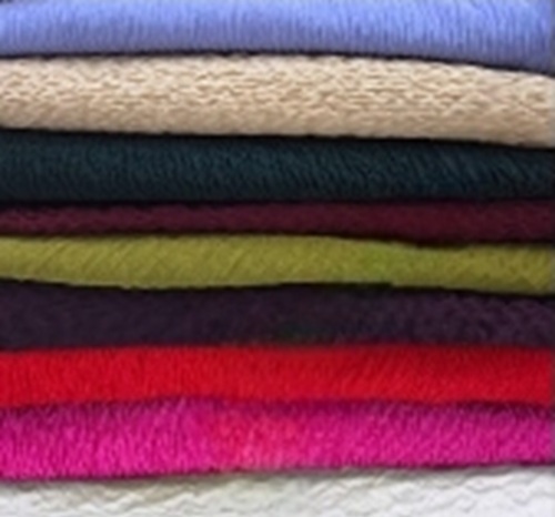 Plain Knitted Polyester Fabric - Color: Multi